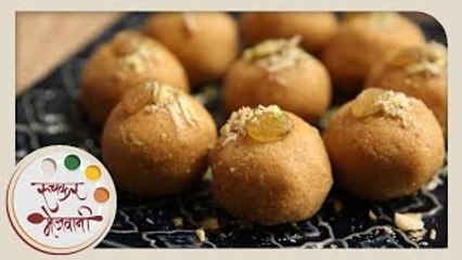 Download Video: Mugache Ladoo | Diwali Special Sweet | Recipe by Archana in Marathi | Moong Dal Laddu