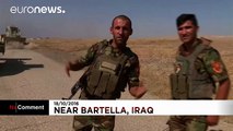 Peshmerga forces clear IEDs near Bartella