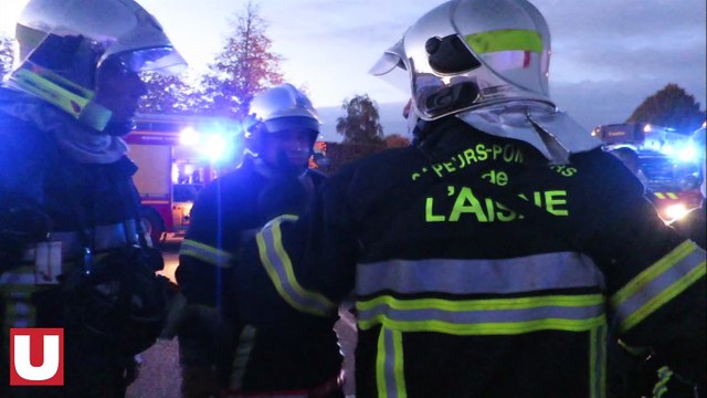 Au coeur d'un exercice incendie à Chambry,avec les pompiers de Laon