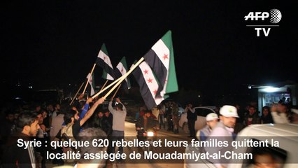Syrie: évacuation de 620 rebelles d'une localité assiégée