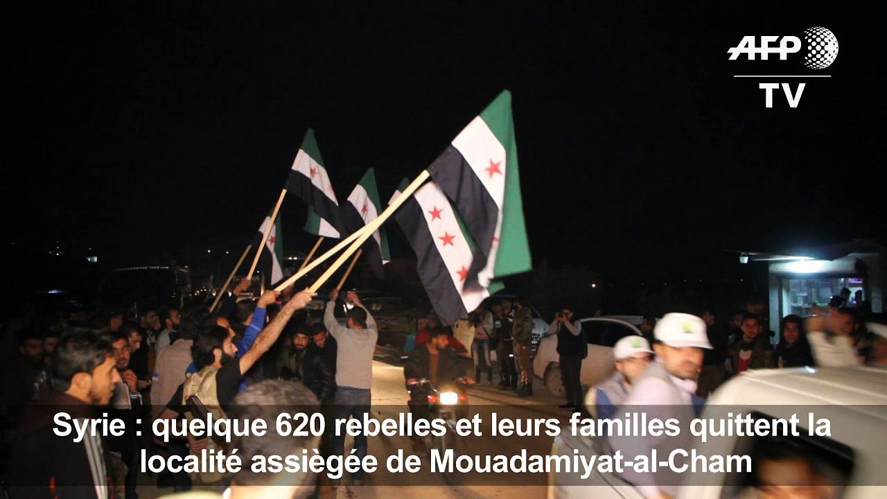 Syrie: évacuation de 620 rebelles d'une localité assiégée