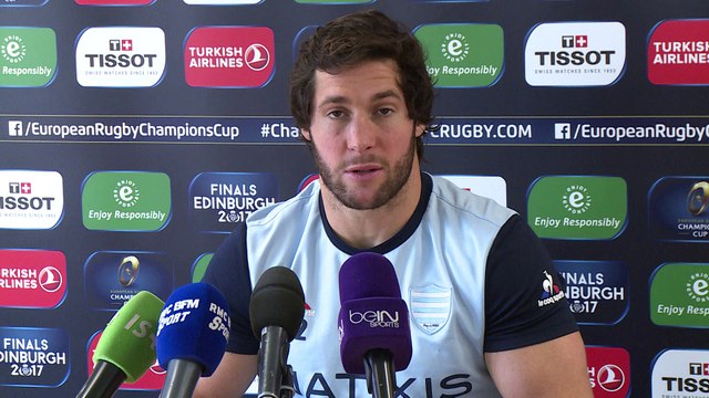 Champions cup Leicester Tigers - Racing 92: conférence d'avant match de Maxime Machenaud