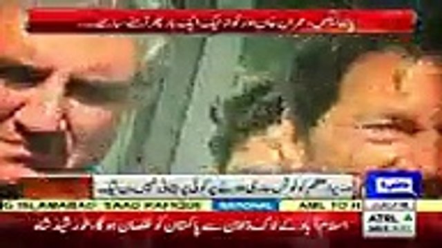 Khawaja Saad, Khawaja Asif & Imran Khan Face To Face Outside Court