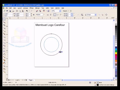 02 Belajar Corel Draw Lengkap - Membuat Logo Carrefour