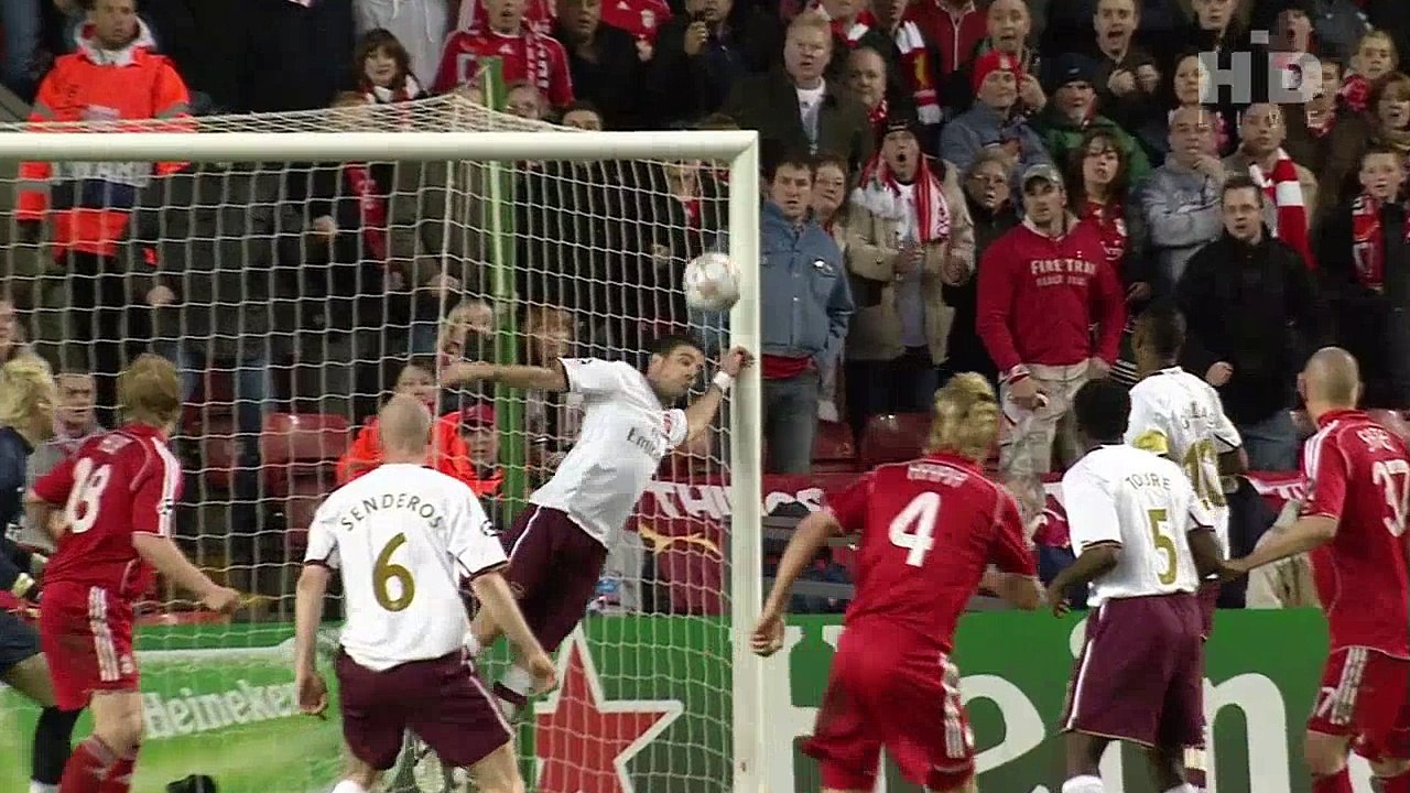 اهداف مباراة ليفربول و ارسنال 4-2 دوري الابطال 2008
