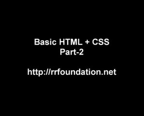 Basic HTML & CSS Part-2