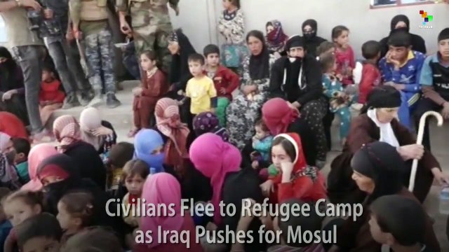 Civilians Flee to Refugee Camp as Iraq Pushes for Mosul