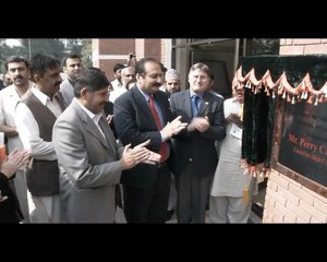 Minister Education Inougrating Female Hostel