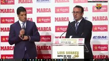 Luis Suárez gana y recibe la Bota de Oro 2016 - Suárez Golden European Golden