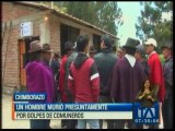 Un hombre murió golpeado presuntamente por adulterio, en Chimborazo