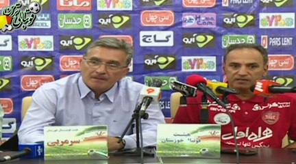 صحبت‌های برانکو بعد از بازی استقلال‌خوزستان و پرسپولیس