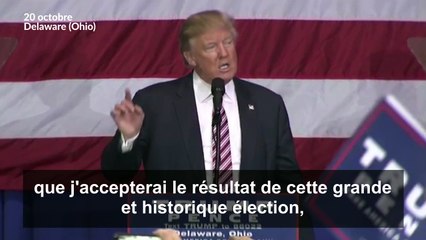 Donald Trump reconnaîtra le résultat de l'élection à une condition...