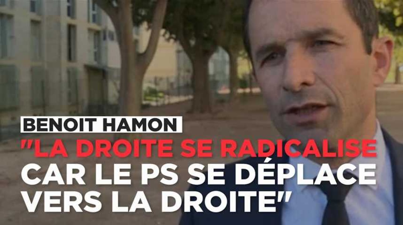 Pour Benoit Hamon, la droite se radicalise à cause de la gauche