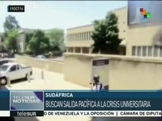 Sudáfrica: buscan salida pacífica a la crisis universitaria
