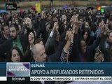 España: realizan protesta en apoyo a refugiados