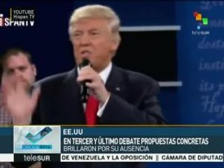 Debate presidencial en EE.UU. sin propuestas concretas
