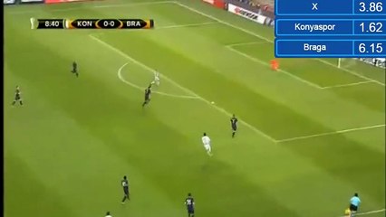 Deni Milošević Goal HD - Konyaspor 1-0 Sporting Braga - 20.10.2016 HD