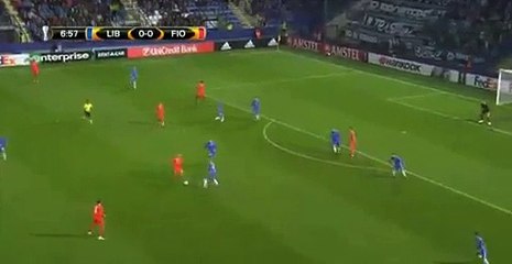 Nikola Kalinic Goal HD - Liberec 0-1 Fiorentina 20_10_2016