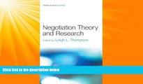 Free [PDF] Downlaod  Negotiation Theory and Research (Frontiers of Social Psychology)  FREE BOOOK