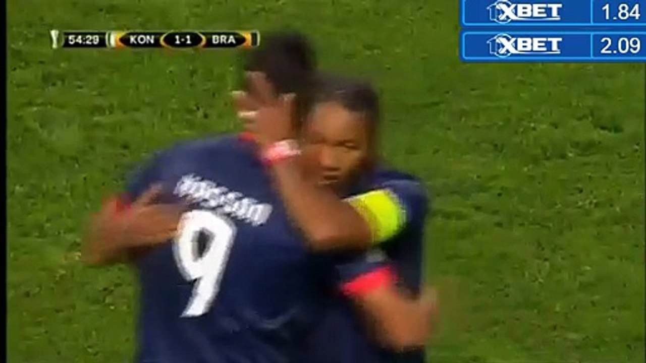 1-1 Ahmed Hassan Goal HD - Konyaspor 1-1 Sporting Braga - 20.10.2016 HD