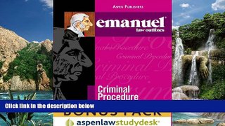 Big Deals  Emanuel Law Outlines: Criminal Procedure (Print + eBook Bonus Pack)  Best Seller Books