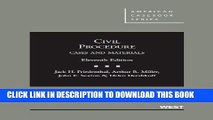 [DOWNLOAD] PDF Civil Procedure: Cases and Materials, 11th Edition (American Casebook Series) New