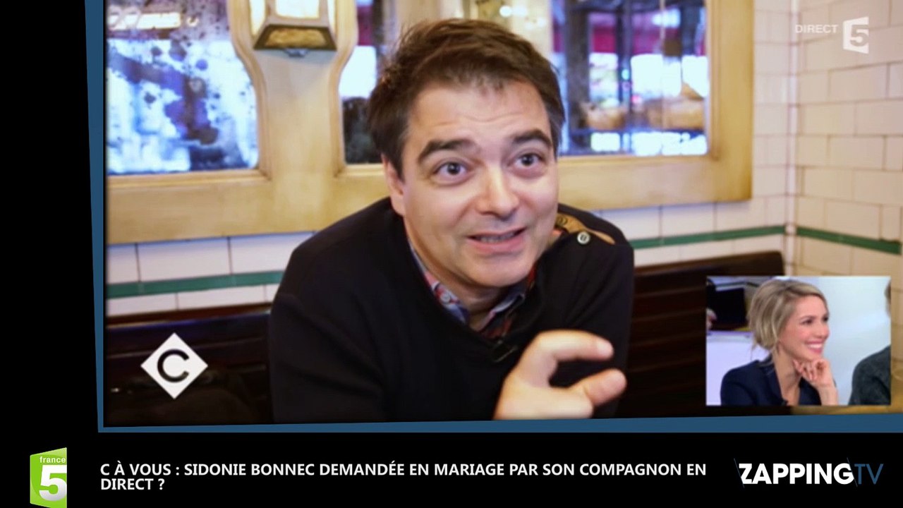 C à Vous : Sidonie Bonnec demandée en mariage par son compagnon en direct ? (vidéo)