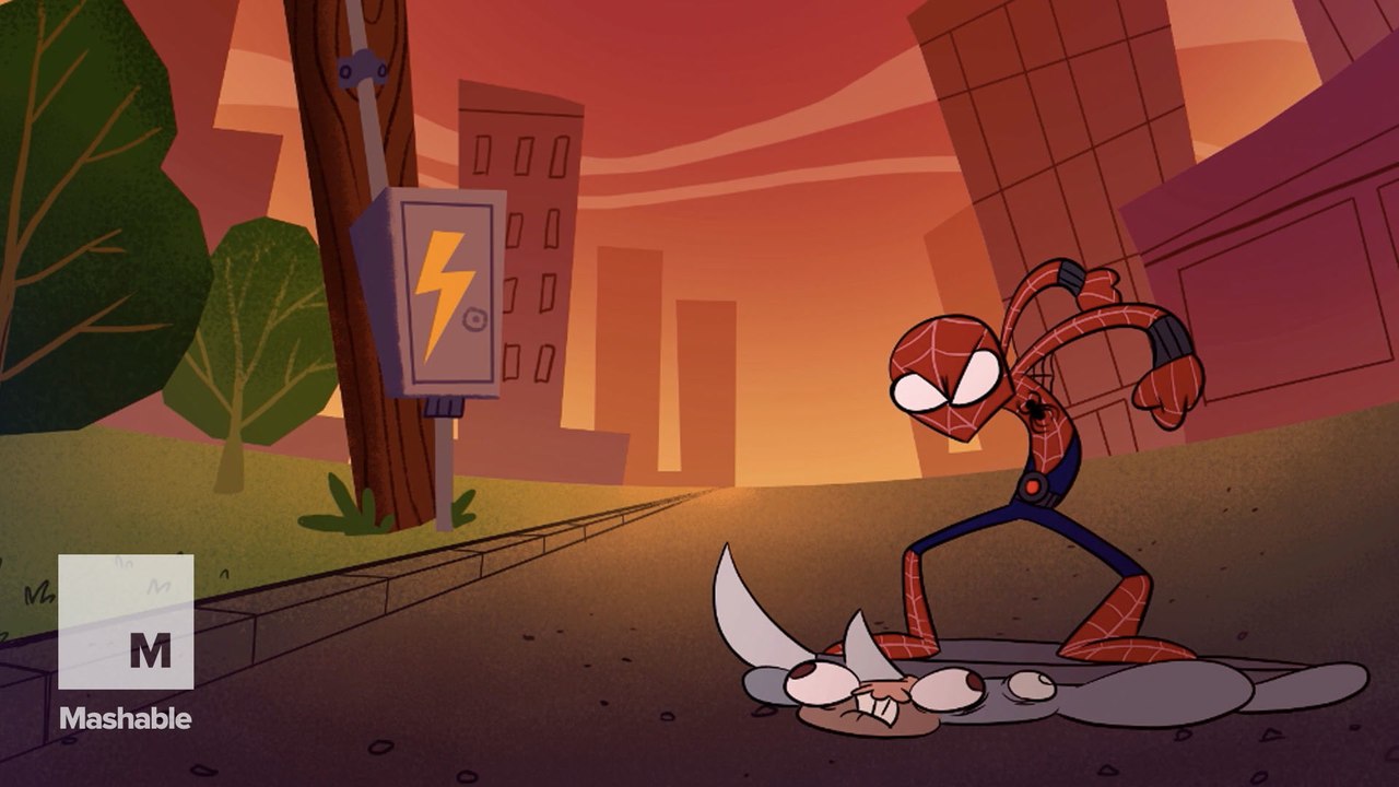 Spider-Man has an unlucky date with Venom in this animated short