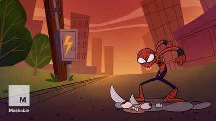 Spider-Man has an unlucky date with Venom in this animated short