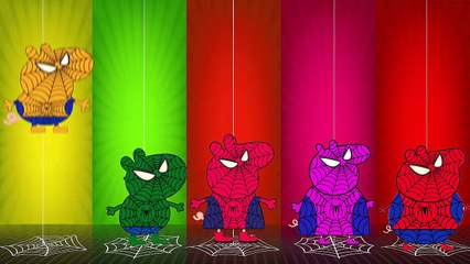 Download Video: Spiderman Cartoon Peppa Pig Finger Family Saviors THE Beast #1 Peppa Pig En Español Daddy Finger