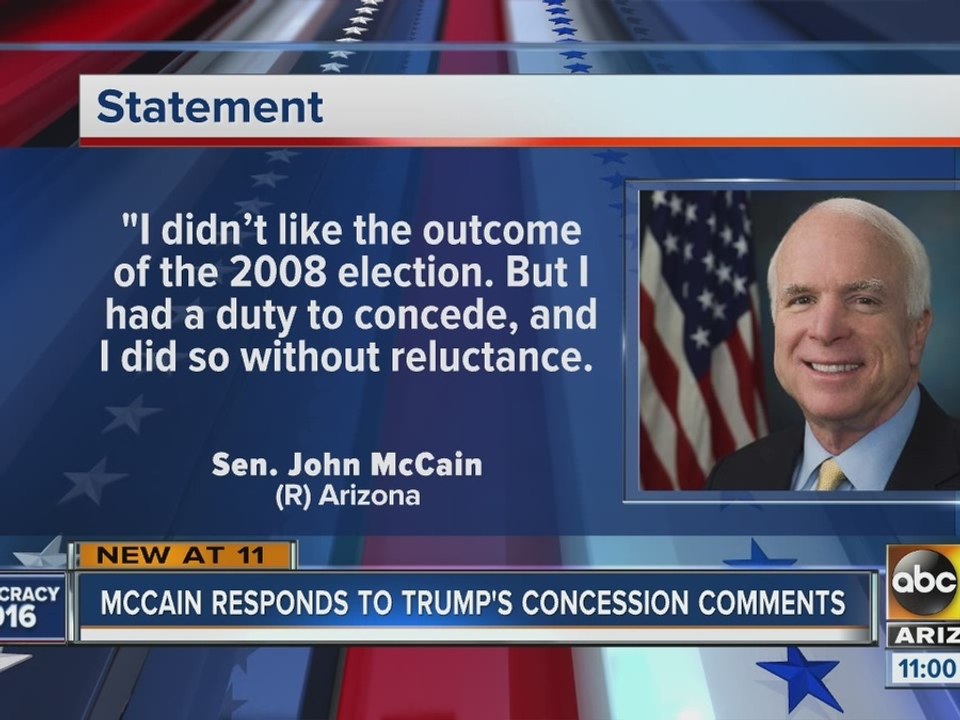 Senator McCaon responds to Trump's concession c...