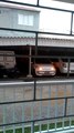 Intense Wind Lifts Parking Garage Roof