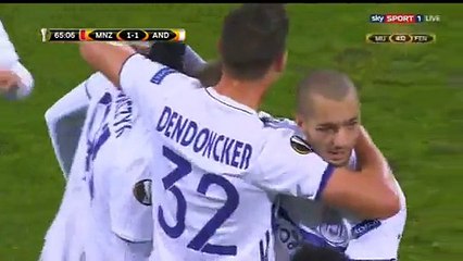 1-1 Lukasz Teodorczyk Goal - Mainz 05 vs Anderlecht - 20.10.2016 HD