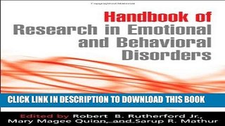 [DOWNLOAD] PDF Handbook of Research in Emotional and Behavioral Disorders New BEST SELLER