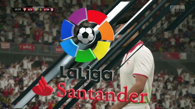 Sevilla FC vs Atlético de Madrid Fifa 17 Liga Santander Gameplay HD