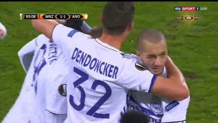 Lukasz Teodorczyk Goal HD - Mainz 1-1 Anderlecht - 20-10-2016