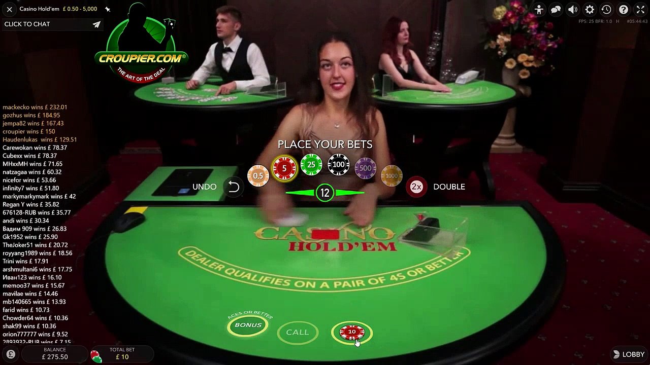 Live Dealer Casino Hold'em Mr Green Online Casino