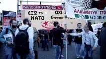 Yunanistan'da Savaş Karşıtı Gösteri
