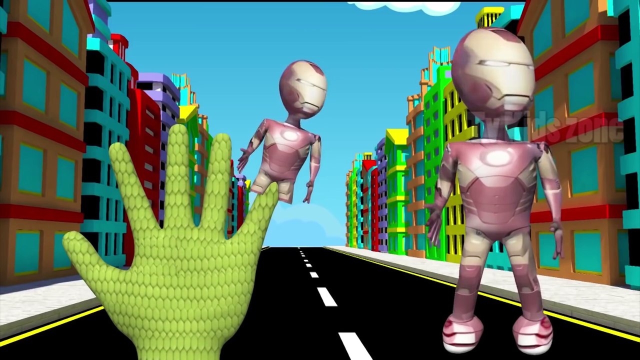 Finger Family Collection - Superheroes Vs Skeleton - Spiderman Vs Skeleton Vs Hulk Finger Family_30