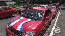 Taxistas costarricenses protestan para exigir acciones concretas contra Uber