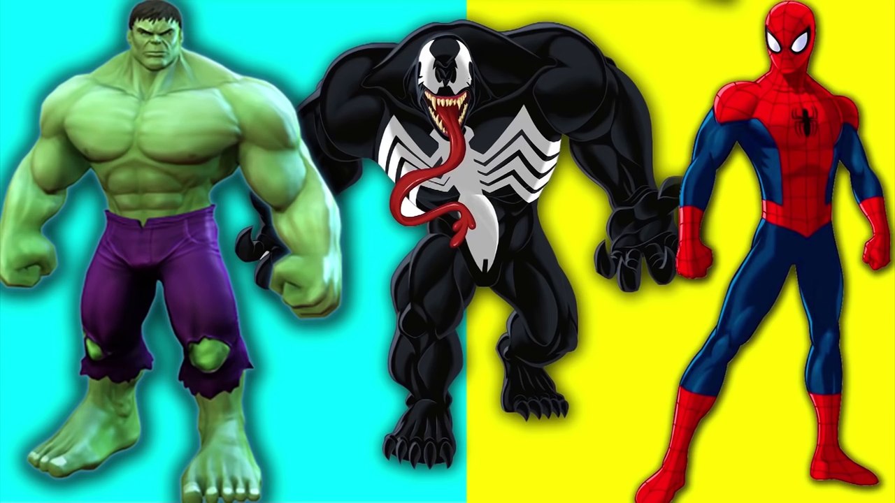 Finger Family Collection - Superheroes Vs Skeleton - Spiderman Vs Skeleton Vs Hulk Finger Family_37