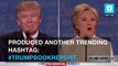 #TrumpBookReport trends on Twitter after presidential debate