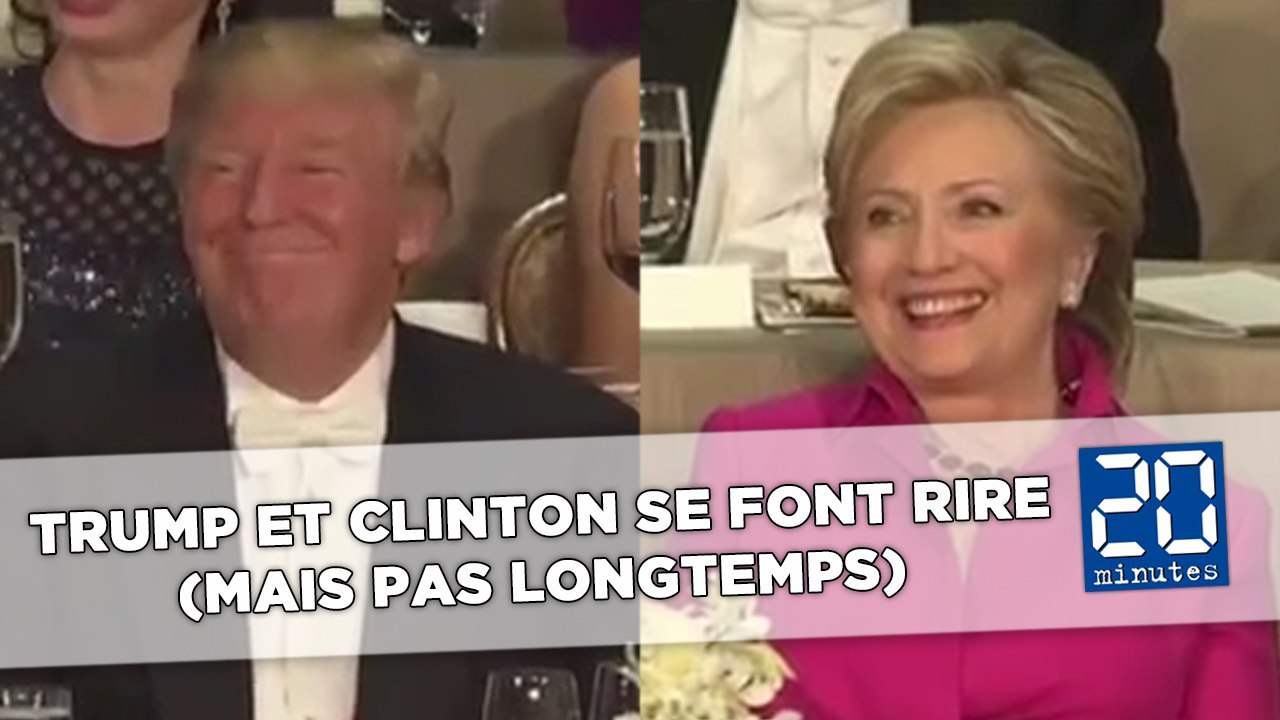 Trump et Clinton se font rire (mais pas longtemps)