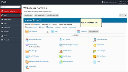 Plesk 12.5 Tutorials - How to add mail accounts