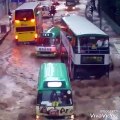 Typhoon Haima - flood in Hong Kong over 200 flight cancelled