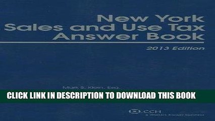 [PDF] New York Sales   Use Tax Answer Book (2013) [Online Books]