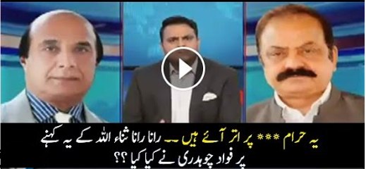 Check out the Harsh Language of Rana Sanaullah Against Imran Khan