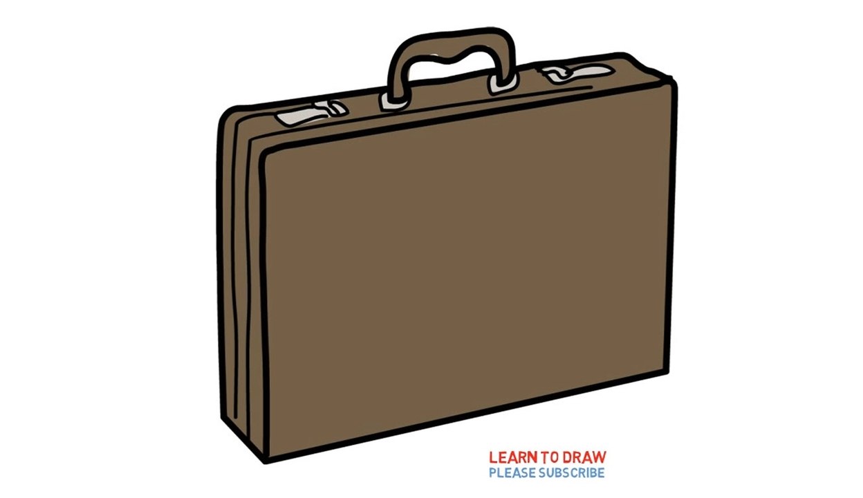 Easy Step For Kids How To Draw a Briefcase