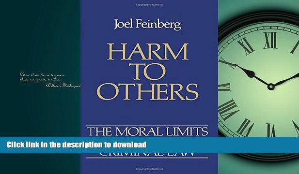 DOWNLOAD Harm to Others (Moral Limits of the Criminal Law) FREE BOOK ONLINE