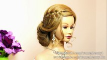Wedding prom hairstyles for long hair tutorial. Bridal updo.